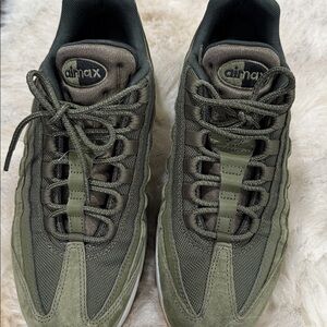 Olive Green Air Max Sneakers